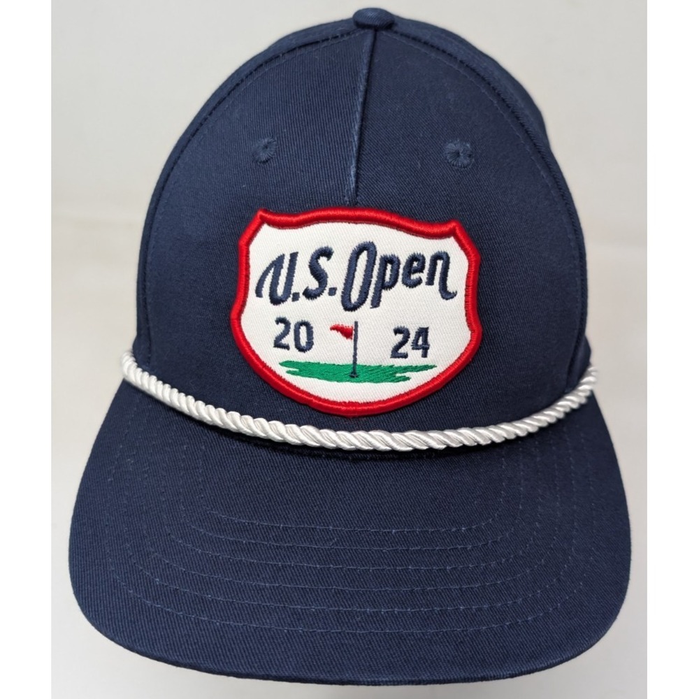 2024 US Open golf Hat Pinehurst Navy Blue with rope classic fit Ahead pga